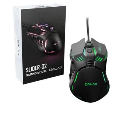 Imagem de Mouse Gamer Galax Slider-02, 3200 Dpi, 7 Modos De Luzes, 6 Botões