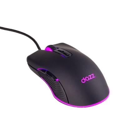 Imagem de Mouse gamer rgb 7200dpi com fio usb 2.0 preto - dazz