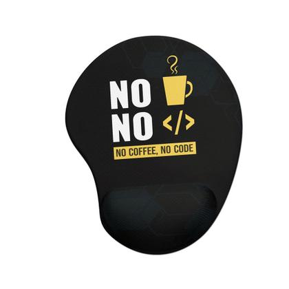 Imagem de Mouse pad Ergonômico No Coffee No Code