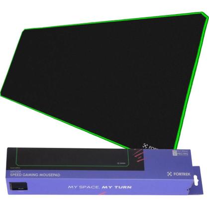Imagem de Mouse Pad Gamer Speed Borda Costurada Verde P/ Mouse Fps Razer  Logitech Alta Precisão Base Emborrachada de Microfibra 900X400mm