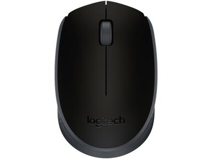 Imagem de Mouse sem Fio Logitech Óptico 1000DPI 3 Botões - M170 Preto