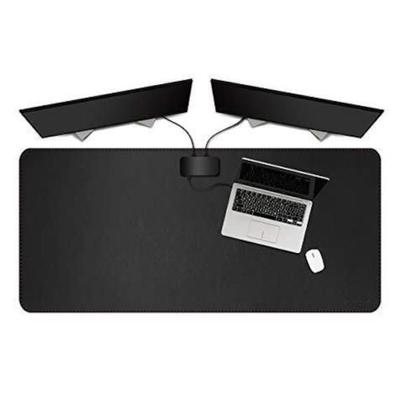 Imagem de Mousepad Couro Executivo 70X40 Para Escritório + Porta Copos