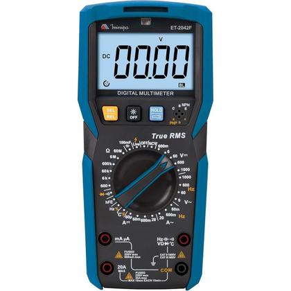 Imagem de Multímetro Digital Manual CAT III 600V 3 5/6 Dígitos ET-2042F Minipa