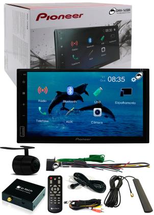 Imagem de Multimídia Pioneer DMH145BR Bluetooth Espelhamento Android TV Digital Câmera Ré