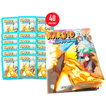 Imagem de Naruto Shippuden 2022 Kit 200 Figurinhas + Livro Ilustrado