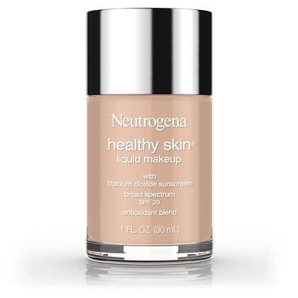 Imagem de Neutrogena Healthy Skin Liquid Makeup Foundation, Broad Spectrum SPF 20 Sunscreen, Lightweight & Flawless Coverage Foundation with Antioxidant Vitamin E & Feverfew, 90 Warm Beige, 1 fl. oz