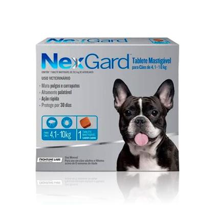 Imagem de NexGard Antipulgas e Carrapatos para Cães de 4,1 a 10kg