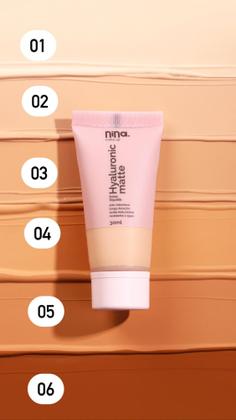 Imagem de Nina make-up base liq.hyaluronic matte cor 4-30ml - NIINA