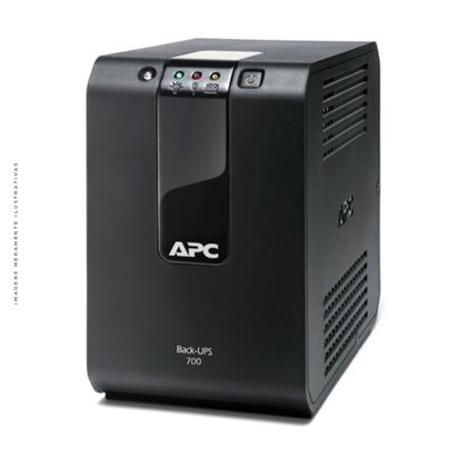 Imagem de Nobreak APC 700VA, 4 Tomadas, Bivolt, Preto - BZ700BI-BR