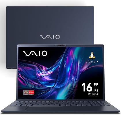 Notebook VAIO FE16 AMD Ryzen 5-5625U Linux 16GB RAM 512GB SSD 16