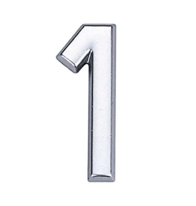 Imagem de Número 1 em Abs Cromado 39mm - Bemfixa