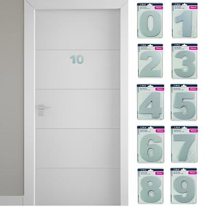 Imagem de Numero P/ Apartamento Adesivado Escovado - Atlas