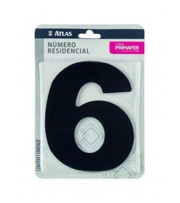 Imagem de Numero Residencial Adesivo 6 Acm Pr3000/6 - Primafer