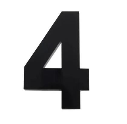 Imagem de Número Residencial Numeral N.4 60Mm Preto