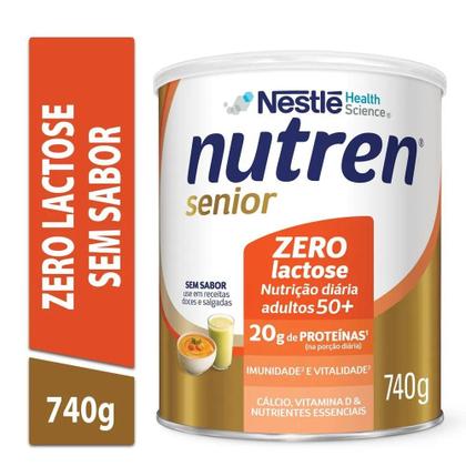 Imagem de Nutren Senior Complemento Alimentar Sem Sabor Zero Lactose 740g