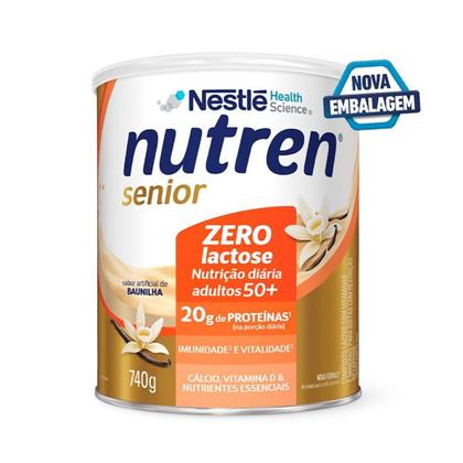 Imagem de Nutren Senior Zero Lactose Baunilha - 740g - (Nestle)
