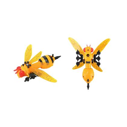 Imagem de O mini modelo animal do robô caçoa brinquedos educacionais, 5 brinquedos diferentes combinados em superrobots