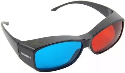 Imagem de Óculos 3d ótima qualidade original positivo para ver filmes tv cinema computador gibi ultra resistente red cyan novo