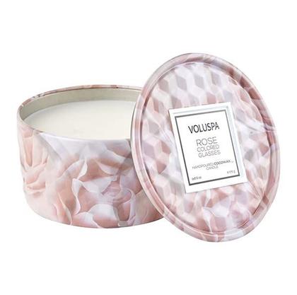 Imagem de Óculos Candle Voluspa Rose Color 2 Wick Tin 175 ml