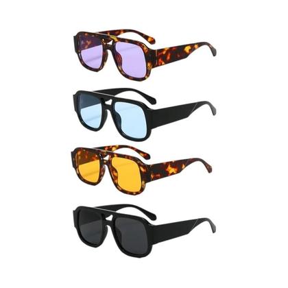 Imagem de Óculos De Sol Femininos Retrô Em Cores Vibrantes Para Caminhada E Acampamento, Armação Grande Com