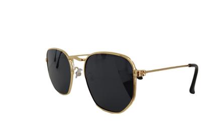 Imagem de Óculos De Sol Hexagonal Feminino Para Rosto Redondo Grande