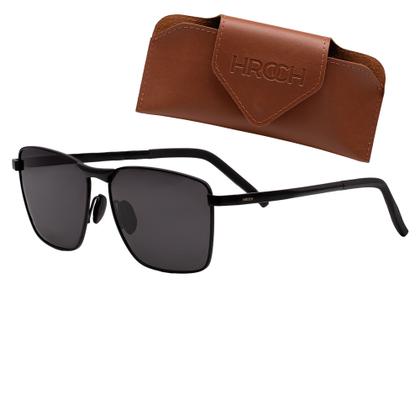 Imagem de Óculos de Sol HROCH Modelo Milano, Polarizado UV400, Armação Metal, Lentes Policarbonato, Design Italiano