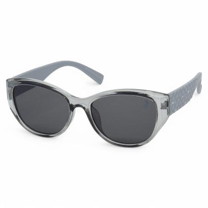 Imagem de Óculos de Sol PLC com design Clássico Gateado com Proteção UV400  Kit contém  Case Couro ECO