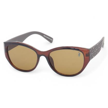 Imagem de Óculos de Sol PLC com design Clássico Gateado com Proteção UV400  Kit contém  Case Couro ECO