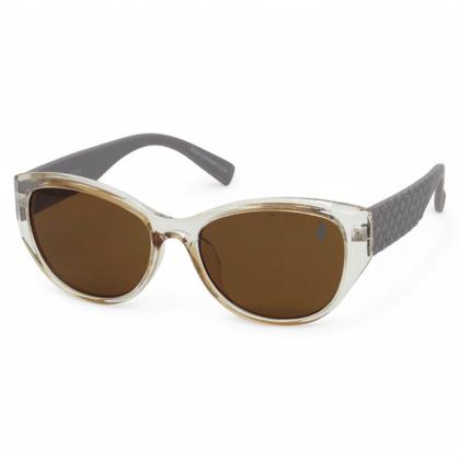 Imagem de Óculos de Sol PLC com design Clássico Gateado com Proteção UV400  Kit contém  Case Couro ECO