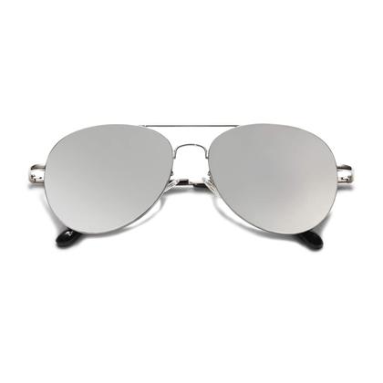 Imagem de Óculos de sol SOJOS Classic Aviator SJ1030 Silver/Silver Unissex