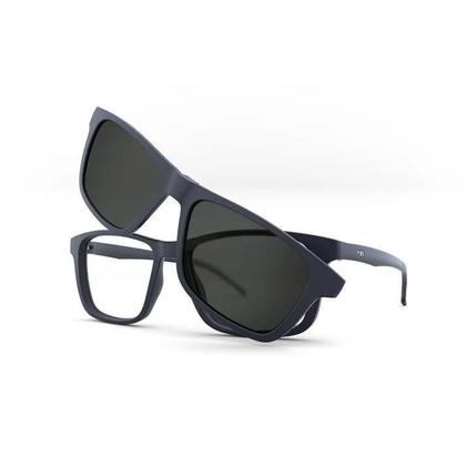 Imagem de Óculos Hb 0351 Switch Clip On Matte Black/ Gray Polarized
