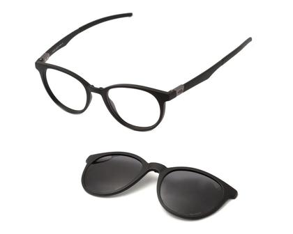 Imagem de Óculos Hb Duotech 0253 Clip On Matte Black Polarized Gray