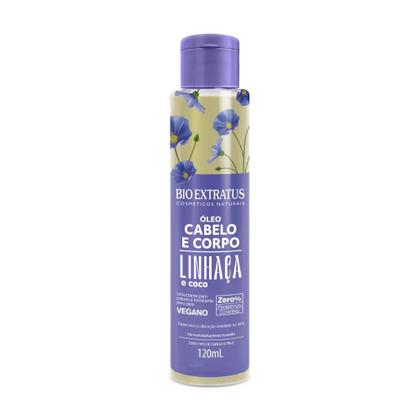Imagem de Óleo Cabelo e Corpo Linhaça e Coco Bio Extratus 120ml
