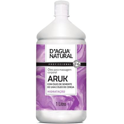 Imagem de Óleo Corporal para Massagem Dagua Natural Aruk 1L - Semente de Uva e Cereja, Hidratação Profunda e Prevenção de Estrias