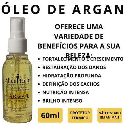 Imagem de Óleo De Argan Hidrata e Evita Pontas Duplas Protege o Cabelo