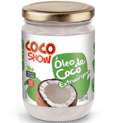 Imagem de Óleo de Coco Extra Virgem 500ml Vidro Coco Show - Copra