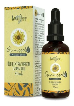 Imagem de Óleo de Girassol Ozonizado Super Concentrado Para Ozonioterapia Óleo de Ozônio Natural e Vegano 30ml