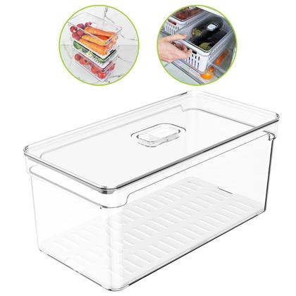 Imagem de Organizador de Alimentos Clear Fresh 5 Litros Ideal para Frutas Legumes e Verduras