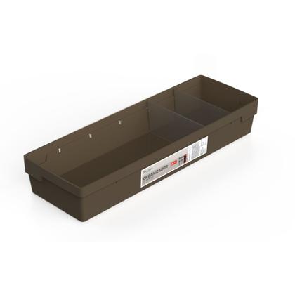 Imagem de Organizador Plástico Gaveta 2 Divisórias Removíveis 55/3 Camurça