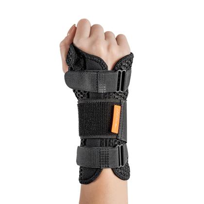 Imagem de Órtese com Tala para Punho Comfort Air Sem Polegar Esquerda Preta - Hidrolight