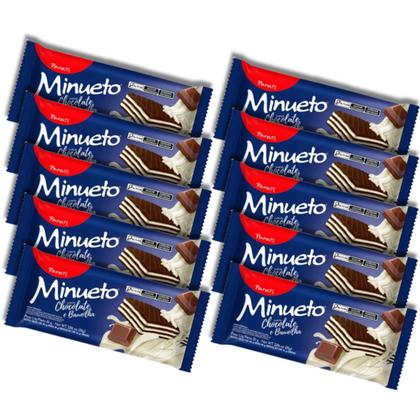 Imagem de Pack 10un Biscoito Wafer Minueto BAUNILHA 10x81g