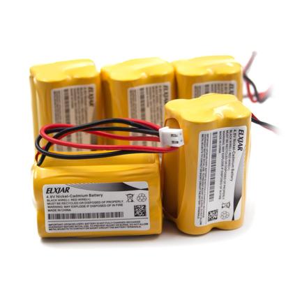 Imagem de Pacote com 5 baterias Ni-CD YUTSUJO de 4,8 V 800 mAh
