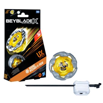 Pacote inicial Beyblade X Wand Wizard 5-70DB UX com Launcher 8+