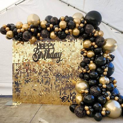 Imagem de Painel de decoração de fundo de parede Shimmer, 24 unidades - Champagne