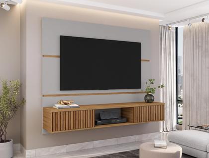 Imagem de Painel para Tv até 65 Polegadas 2 Portas Âmbar