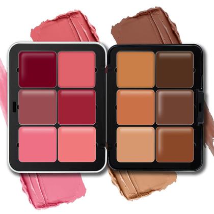 Imagem de Paleta de creme de maquiagem, blush e corretivo HOSAILY 12 cores