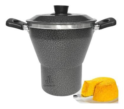 Imagem de Panela Cuscuzeira Craqueada Grande N20 Alumínio + Barata -