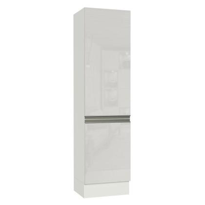 Imagem de Paneleiro Armário de Cozinha 100% MDF 2 Portas Branco Brilho Smart Madesa