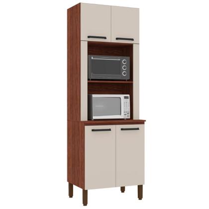 Imagem de Paneleiro Duplo com 4 Portas Winkler Nogueira Off White