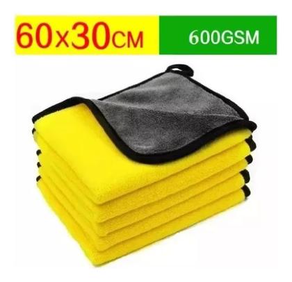 Imagem de Pano Toalha De Microfibra Automotivo Limpa Sem Risco 600gsm